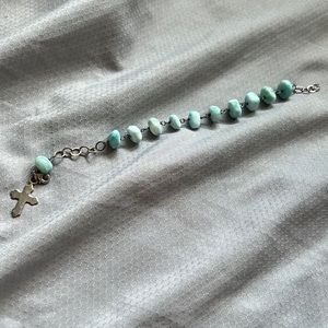 Clasp LARIMAR stone bracelet